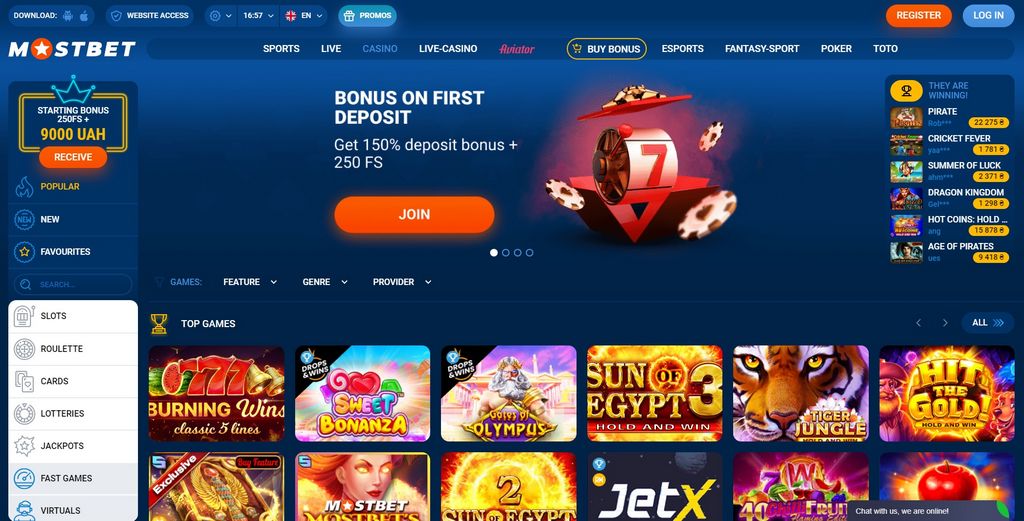 Mostbet Online Casino CZ: Hrajte a vyhrajte velké částky s bonusy